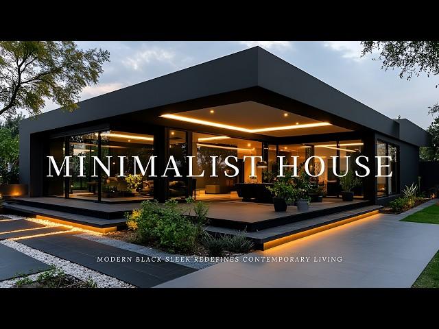 Dynamic Modern Houses: Sleek Black Minimalism Redefining Contemporary Living