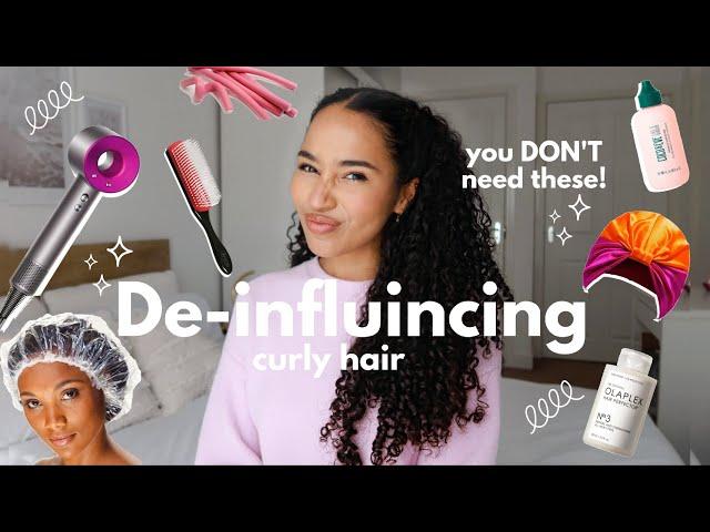 15 THINGS YOU DON'T NEED FOR LONG HEALTHY CURLY HAIR! | DE-INFLUENCING (TIKTOK TREND)