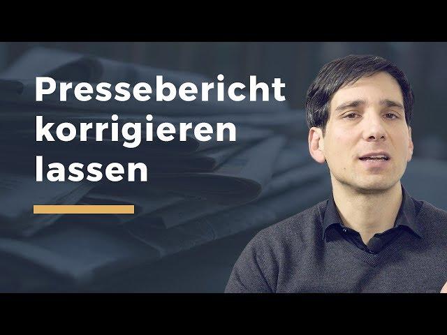 Presse falsche Berichterstattung