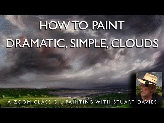 A Zoom Class Landscape Painting & Endless Talking - Oil Painting With Stuart Davies - Part 1