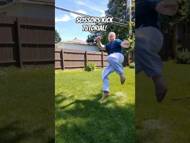 Scissors Kick Tutorial! CREDIT: IG @rafaeltheturn #taekwondo #karate #martialarts #mma #shorts