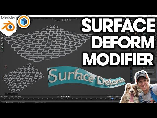 How to Use the SURFACE DEFORM Modifier in Blender!