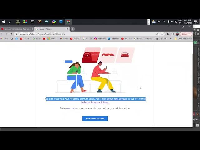 How I Reactivate my AdSense account