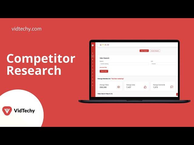 VidTechy Competitor research