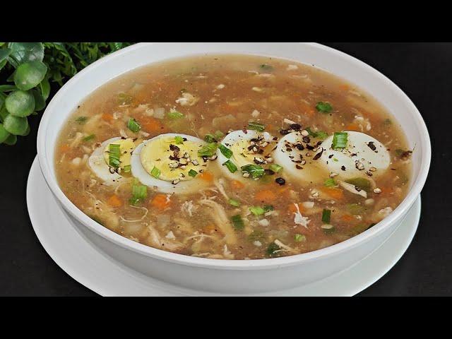 Hot And Sour Chicken Soup | Homemade Quick Chinese Chicken Soup