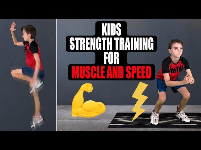 "GET STRONG & FAST" (Kids Exercises To Build Muscle + Increase Speed)