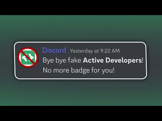 You Might Lose your Active Developer Badge!