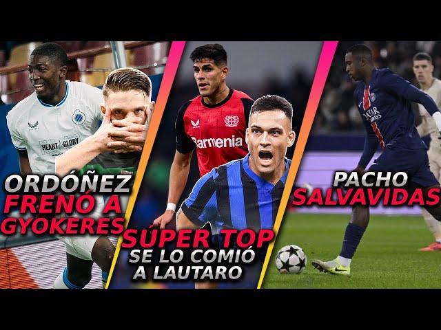 HINCAPIÉ se COME a Lautaro y Ordóñez a GYOKERES en Champions - PACHO Salvavida con el PSG