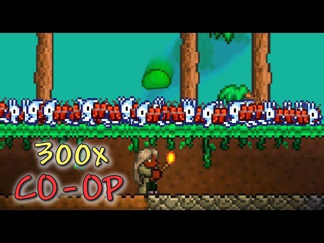 Hardcore Terraria with 300x Spawns on Legendary difficulty | Co-op version Ep. 1