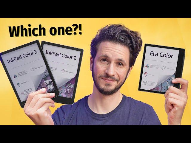 PocketBook Color eReader Showdown: Era Color vs. InkPad Color 3 and InkPad Color 2