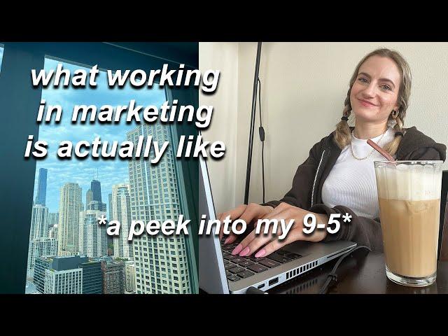 what working in marketing is ACTUALLY like (9-5 vlog)