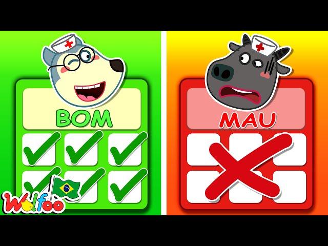 Médico Bom VS Mau - Wolfoo em histórias divertidas para crianças | @wolfooemportuguesoficial