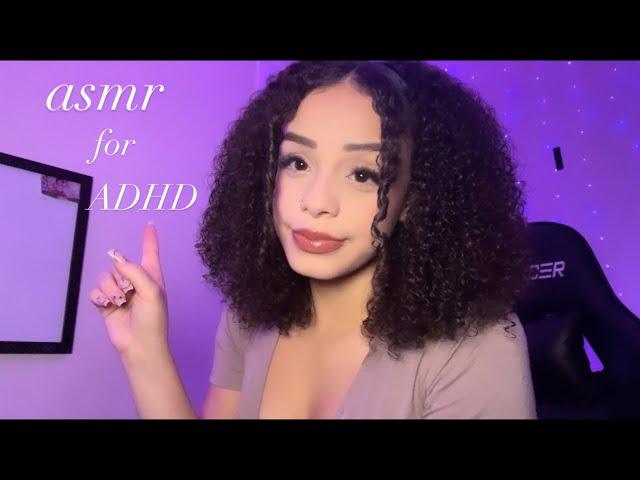 ASMR for ADHD️Pimple Popping, Face Rubbing, Eye Cleansing, Light Triggers, Fast Tapping (chaotic)