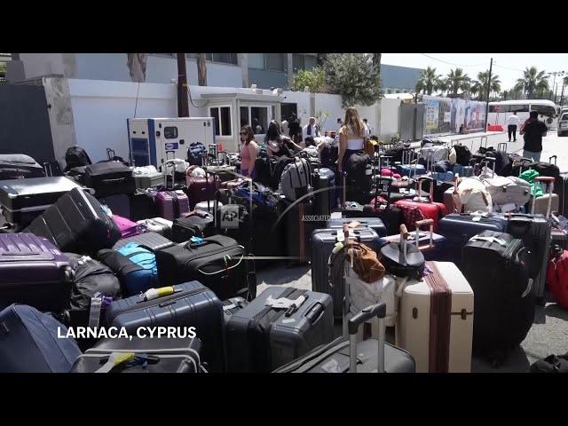 People evacuated from Israel and Israelis stranded in Cyprus find shelter and kosher meals