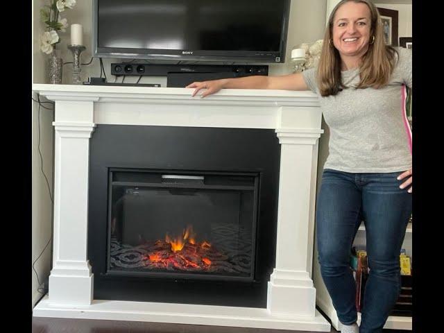 Real Flame Callaway Grand Electric Fireplace- REVIEW- 5 years later, still passing for built in.