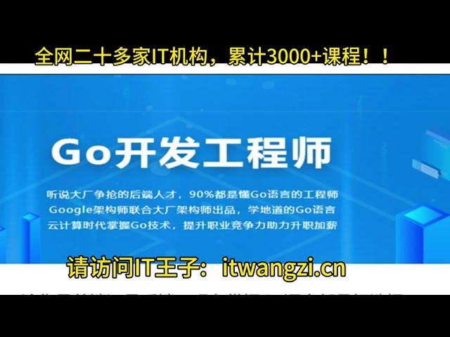 Go开发工程师：迎接上升风口，踏入蓝海行业！【完结】