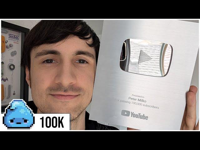 Pixel Pete got the play button! (100k subscribers!!!)