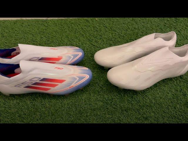 Adidas F50 VS Adidas X Crazyfast Elite FG Boots Comparison Video!