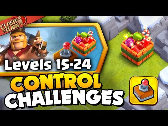 Easily 3 Star Controllable Heroes Challenges 15-24 (Clash of Clans)