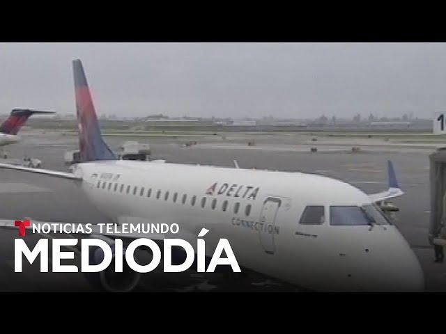 Una mujer viajó de polizón en un avión de Delta desde Nueva York hasta París | Noticias Telemundo