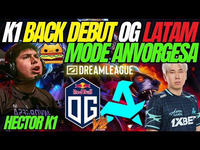 K1 BACK DEBUT EN SU NUEVO TEAM [OG vs AURORA]VOLVIENDO SER Anvorgesa | DreamLeague Season 26 DOTA 2