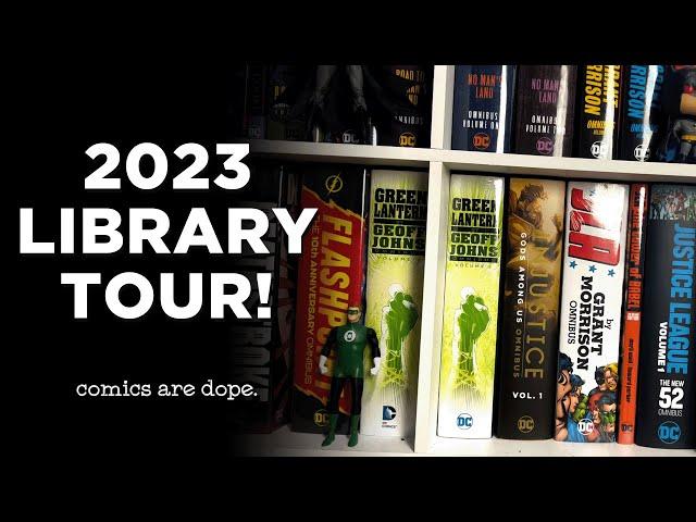 COMICS ARE DOPE LIBRARY TOUR 2023! | COMIC BOOK COLLECTION TOUR | GRAPHIC NOVELS | OMNIBUS