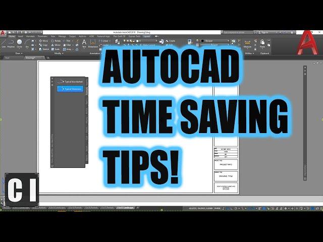 8 Simple Time Saving AutoCAD Tricks! - Easy Must-Know Productivity Tips