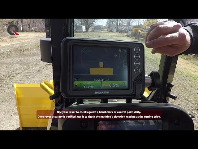 Komatsu/Topcon - Blade Height Adjustment