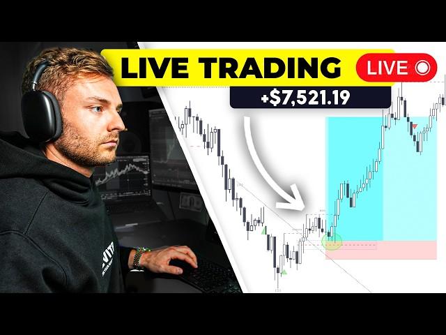 LIVE TRADING CRYPTO - How To Profit $7,521 Risking $500 (100x Trading)