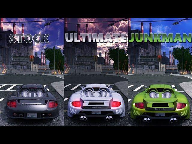 Stock VS Ultimate VS Junkman Carrera GT NFS MW Drag Race