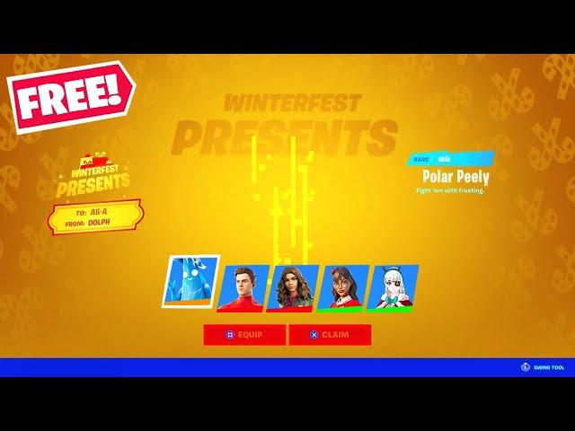 *ALL* Winterfest Presents OPENED! (Fortnite Chapter 3)