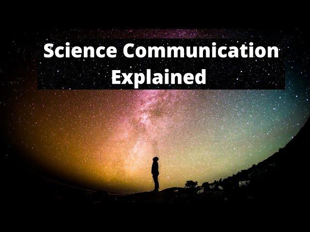 Science Communication Explained by Dr T.V. Venkateshwaran