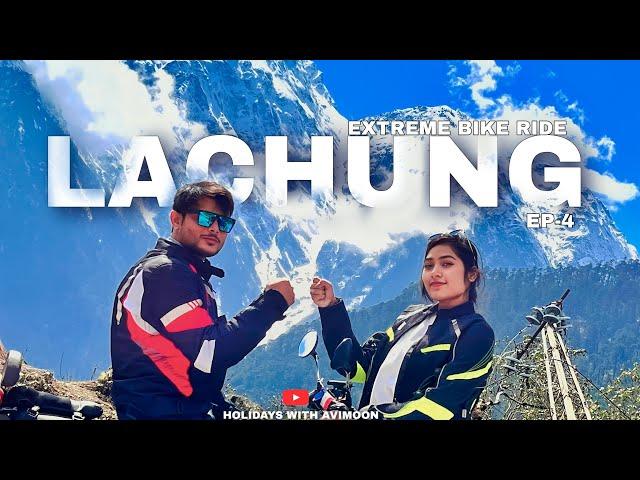 GANGTOK TO LACHUNG BY BIKE । MOST DENGEROUS ROAD IN SIKKIM । EXTREME BIKE RIDE AT NIGHT । 4K