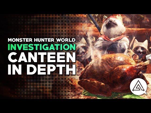 Monster Hunter World | The Canteen, Cooking & Food Skills in Depth