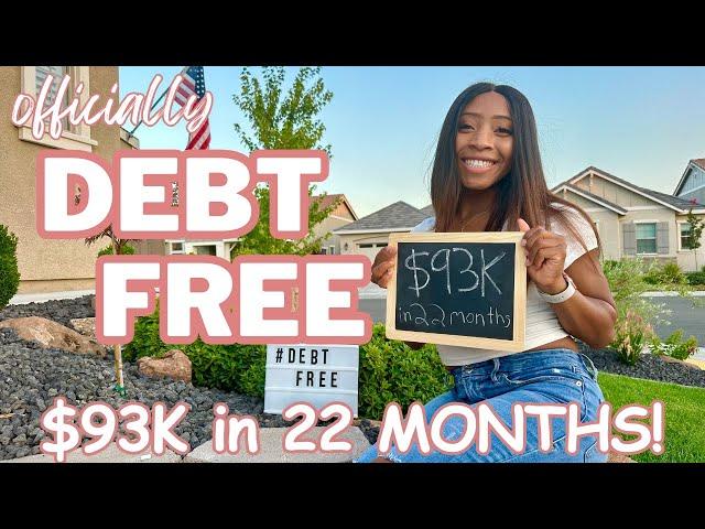 OFFICIALLY $93K DEBT FREE! | Pay off STUDENT LOANS in 6 STEPS!