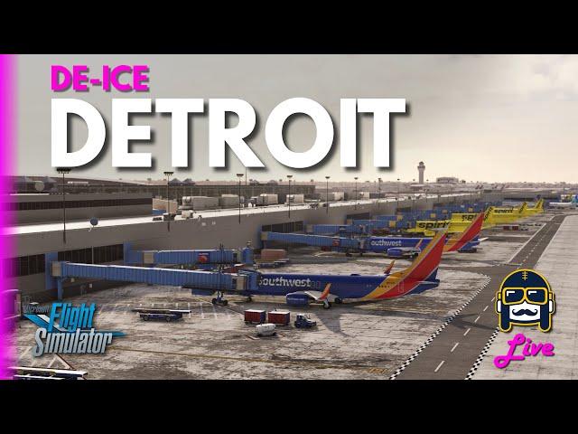 SWA 737 Live on VATSIM - De-Ice Detroit VATSIM Events - PMDG 737