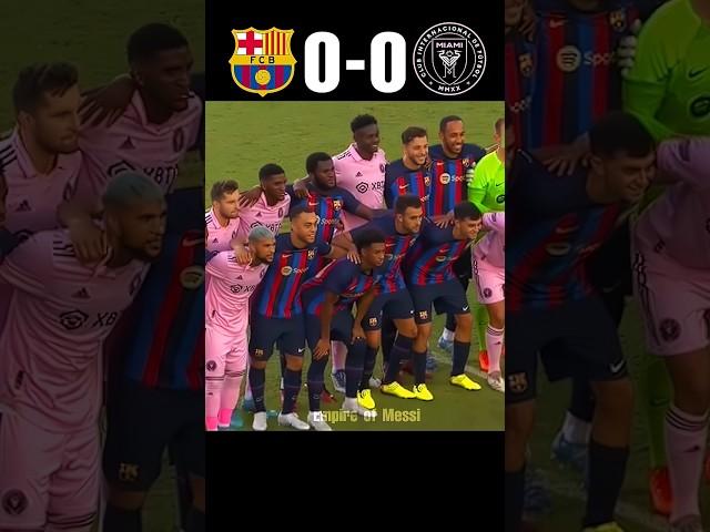 Messi Return Barcelona vs Inter Miami #messi #football #shorts