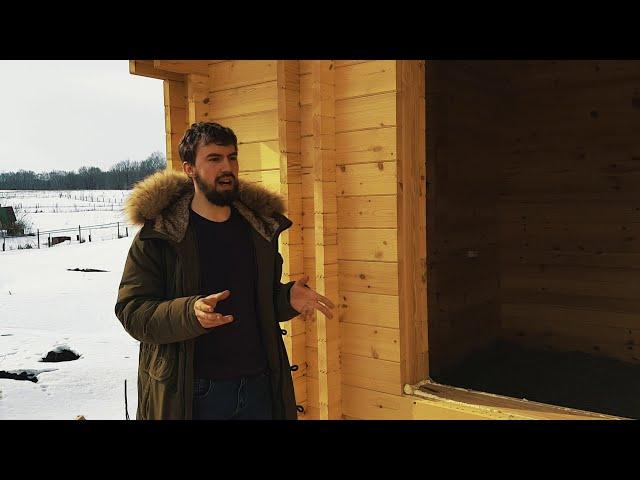 Усадка деревянного дома| Почему двойной брус не дает усадки? Внутренняя и внешняя стены| Baumhaus