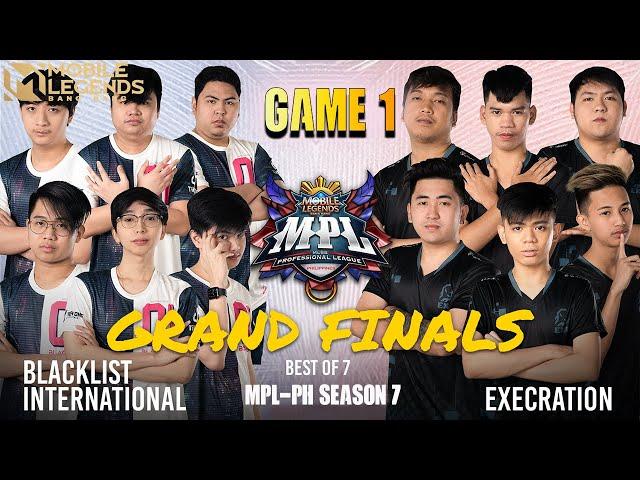 Exe vs Blck [Game 1] Blacklist Int'l Vs Execration | Grand Finals | MPL-PH Season 7 Day 5