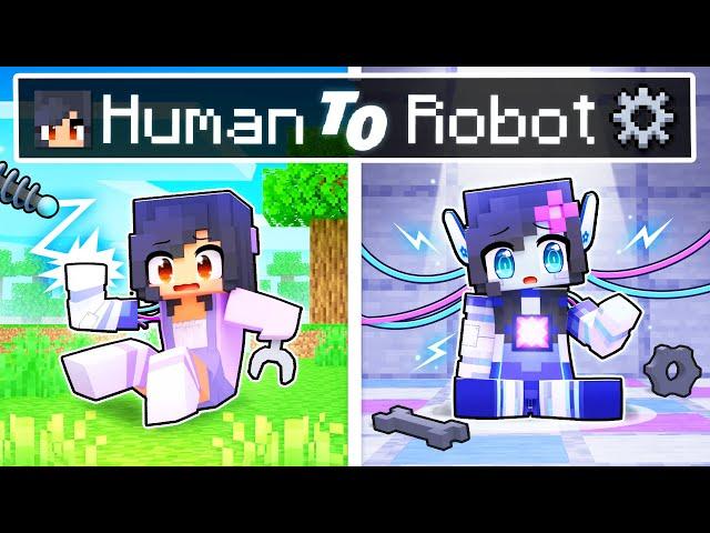 From HUMAN To ROBOT Story In Minecraft!