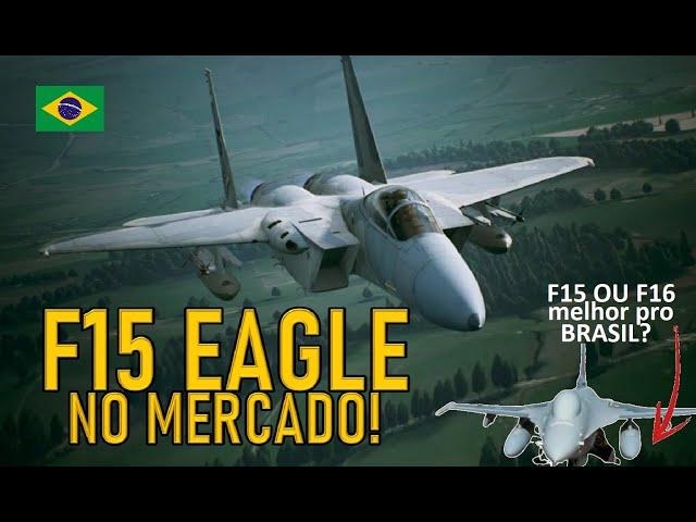 F15 EAGLE no MERCADO! QUAL melhor  pra FAB, F15? ou F16?. #military #militar #geopolitica