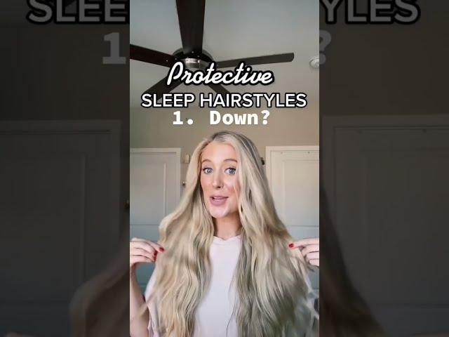 The Best Protective Hairstyles for Sleep! #haircare #shorts