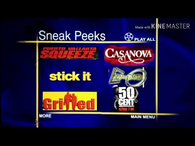 Sneak Peeks Menu from Running Scared 2006 DVD (Buena Vista style)