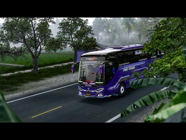 Enaknya Bawa Bus Single Glass dijalur Selatan!! ETS2 Indonesia