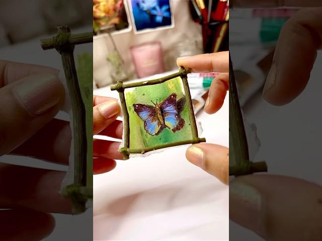 Easy DIY Gift Idea | Butterfly Painting for Beginners  #diygift #easyart