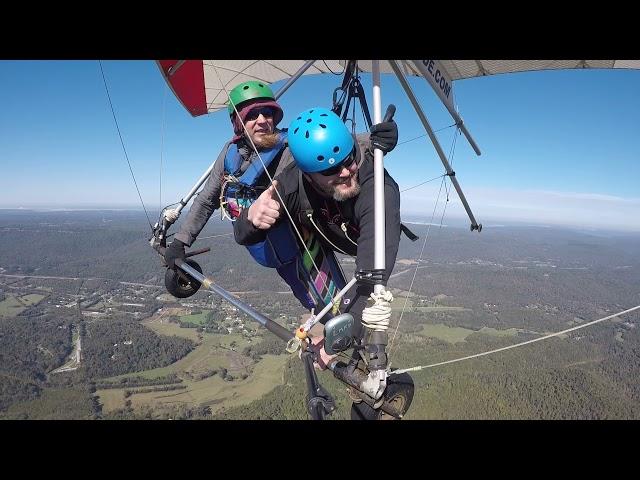 Robert Witcher Hang Gliding at Lookout Mountain Flight Park with Ian