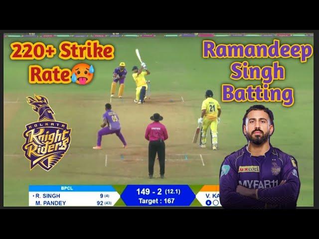 Ramandeep Singh Batting। Kolkata Knight Riders। 220+ Strike Rate ।IPL 2024। All Rounder