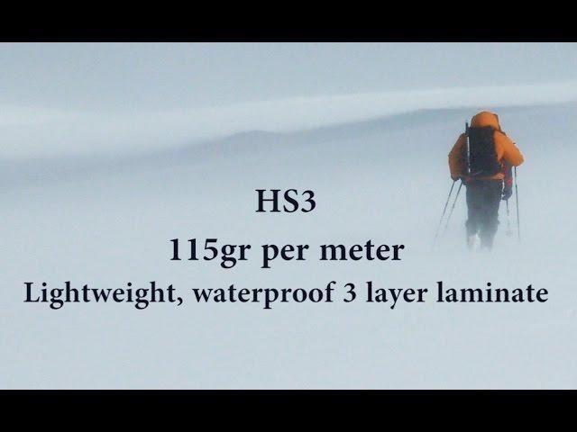 HS3 fabric - waterproof, breathable 3-layer laminate