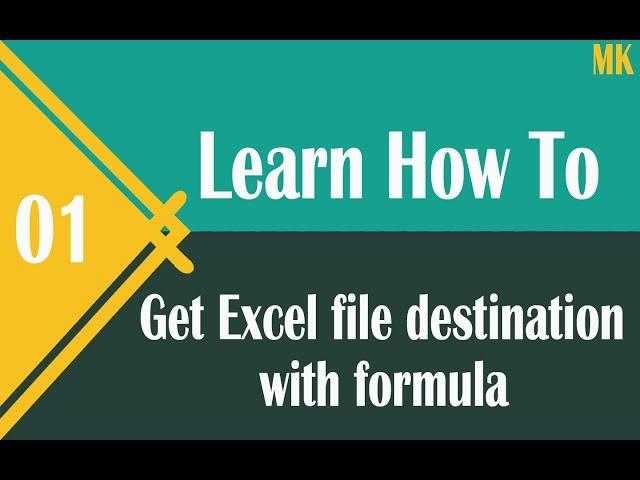 Excel file destination with formula