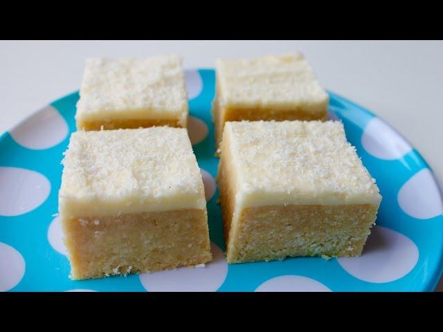 How to make coconut lemon slice